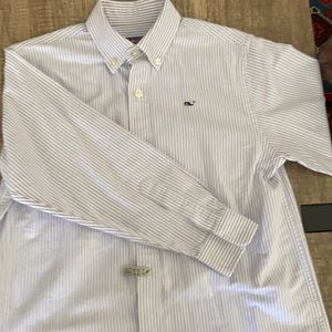 Vineyard Vines Boys small (8-10) Purple & White